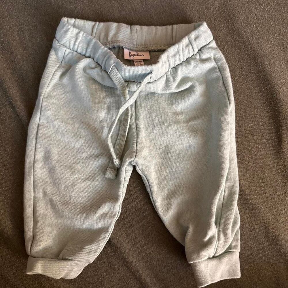 Baby Light blue joggers with drawstring